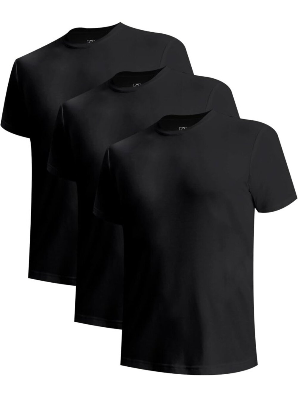 Soft Breathable Men's Crewneck Undershirts 3-Pack | Slim Fit Bamboo Tees